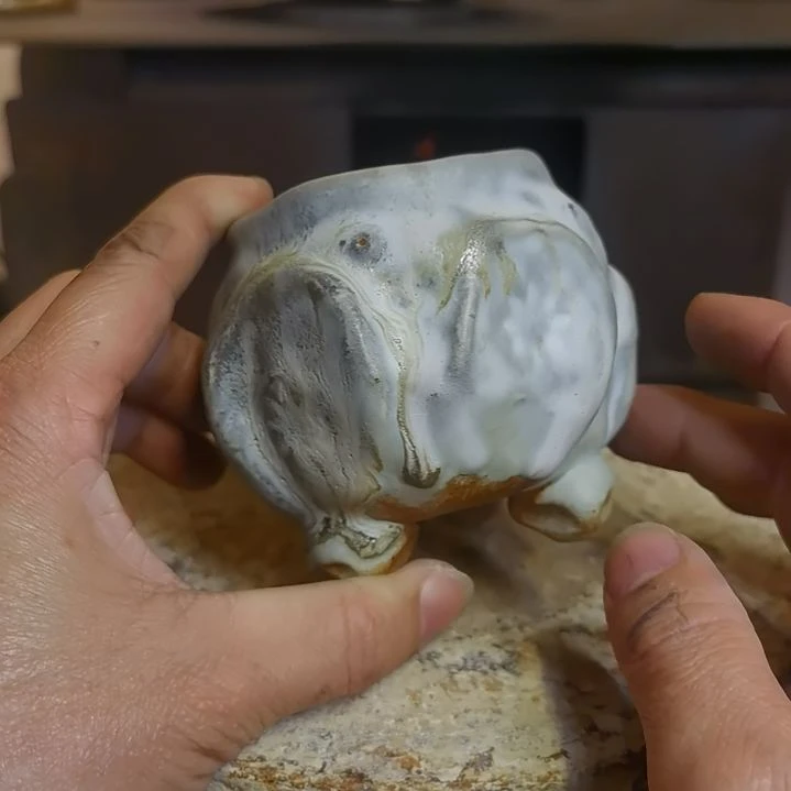 盘手工高温原矿窑变