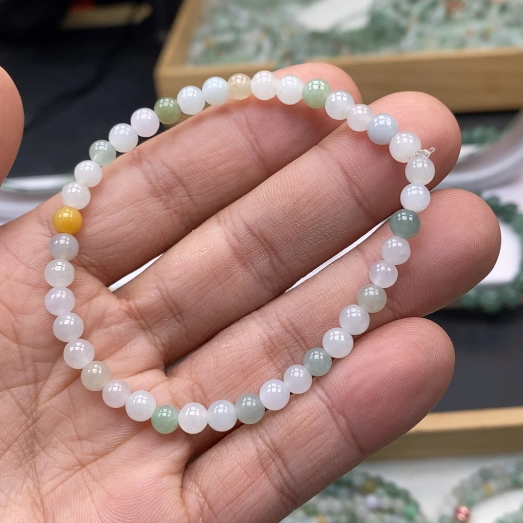 翡翠未镶嵌手链天然a货翡翠27