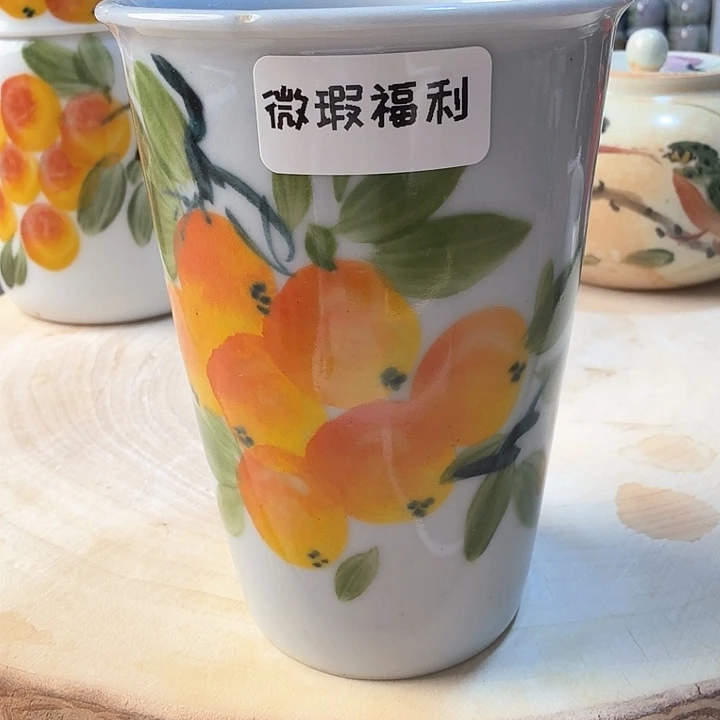 景德镇陶瓷手工手绘可乐杯