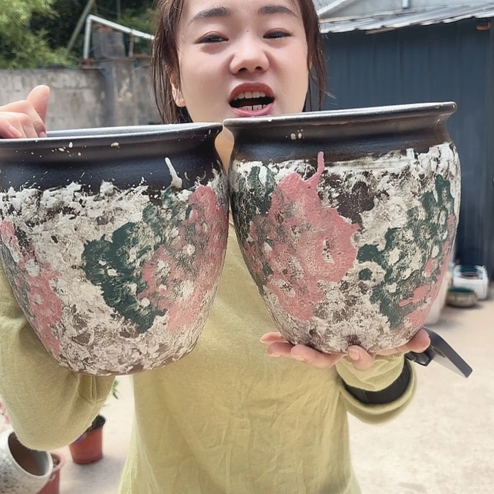 口径20高20两个油画