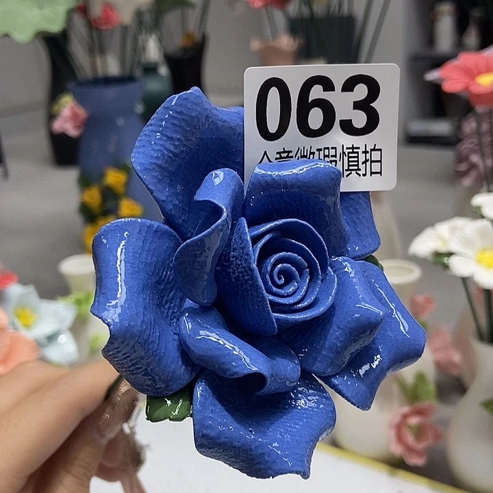 陶瓷纯手工捏花设计