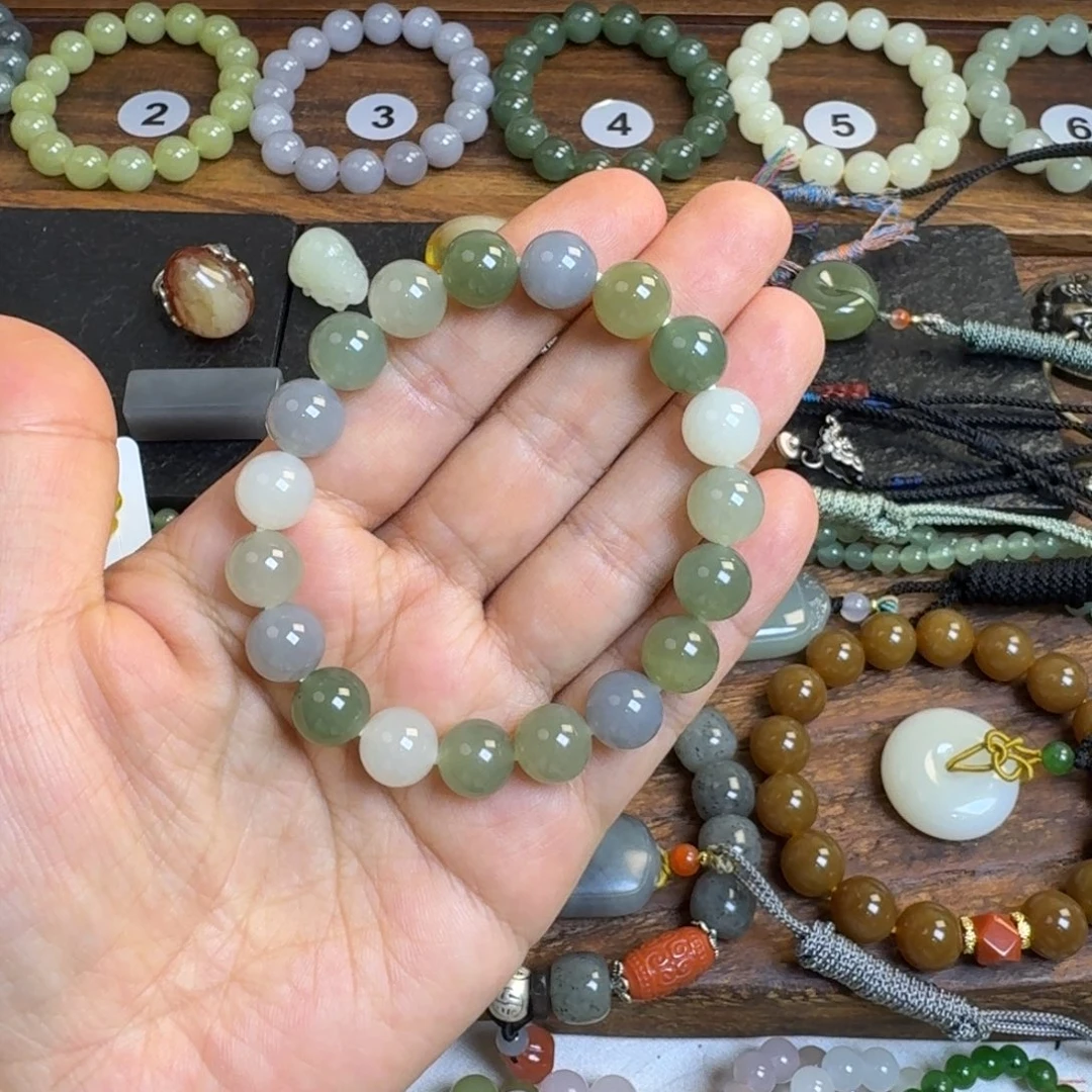 和田玉未镶嵌手链