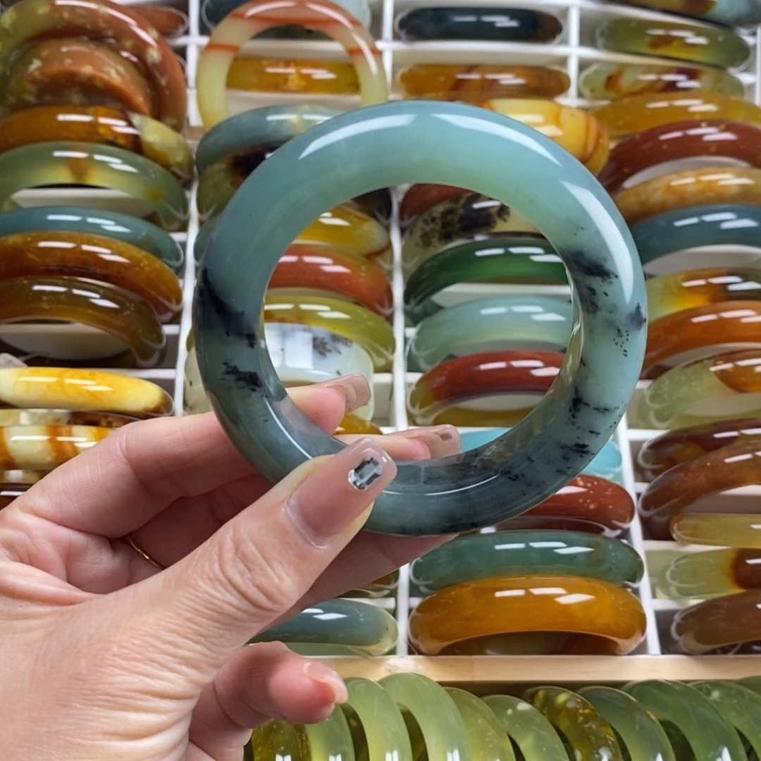 未镶嵌蛇纹石玉手镯58