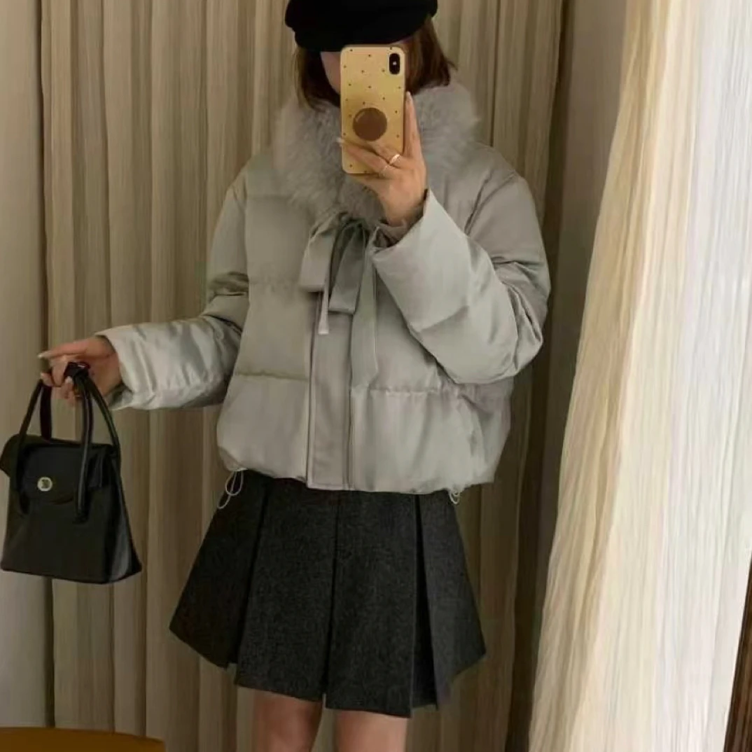 南瓜家25611款韩版时尚百搭羽绒服外套