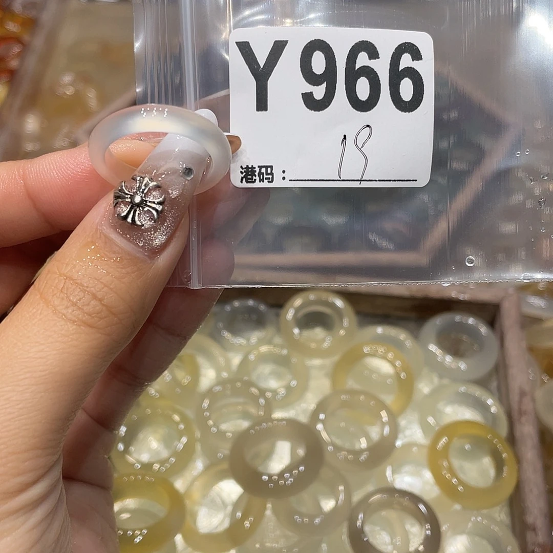 玛瑙/玉髓未镶嵌戒指966