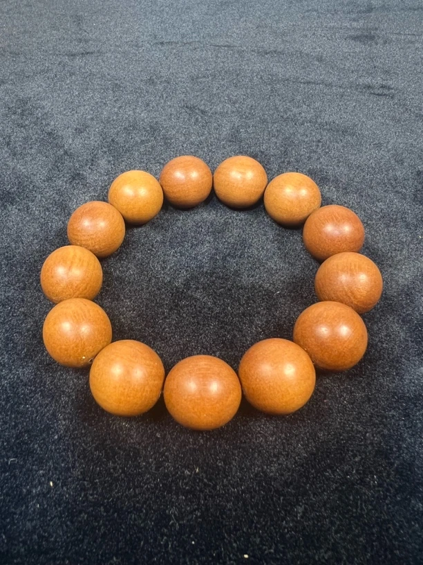 老山檀香红肉1.8单圈手串竖纹沉水