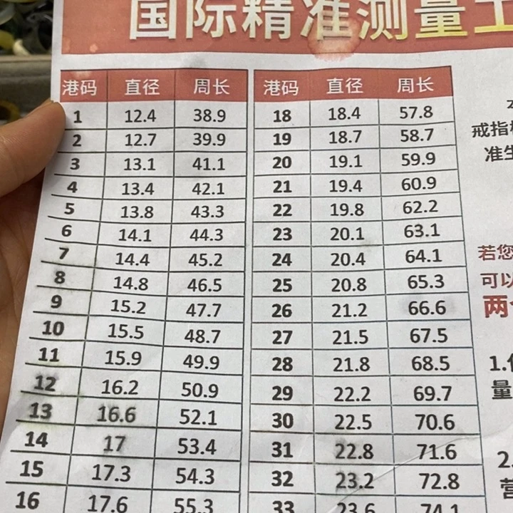 蛇纹石玉未镶嵌尺寸对照表