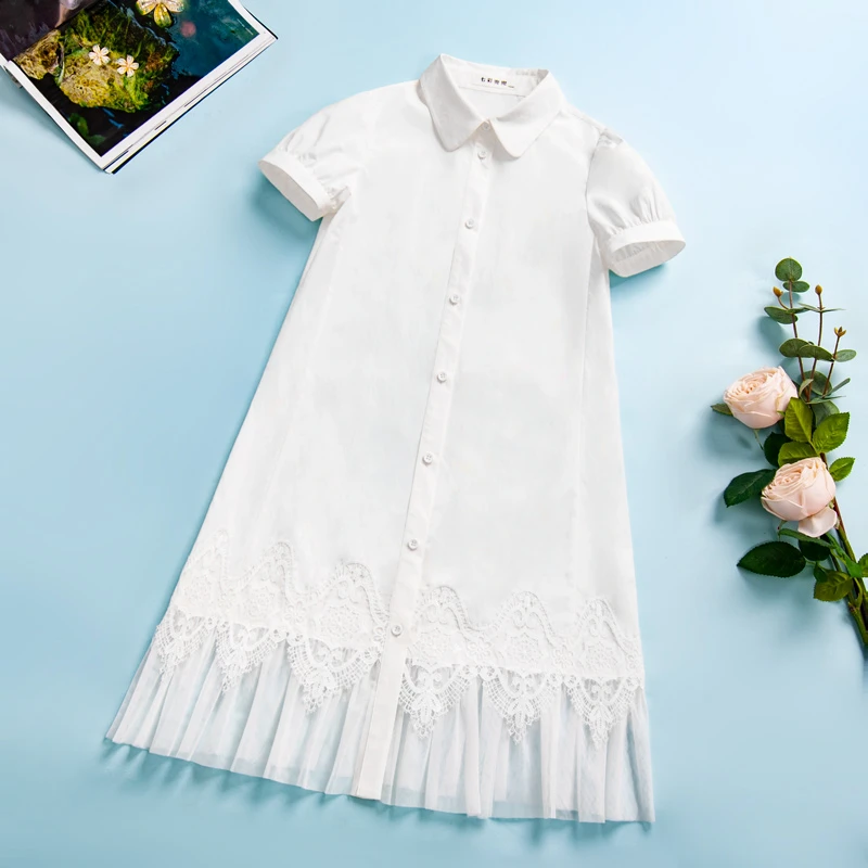 2089女童连衣裙儿童2025夏装新款独特漂亮洋气大女孩冰氧棉公主裙