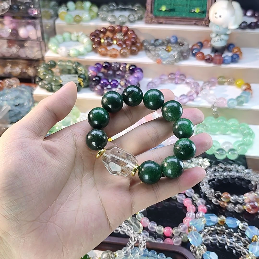 手链合金水晶星光魔鬼绿草莓