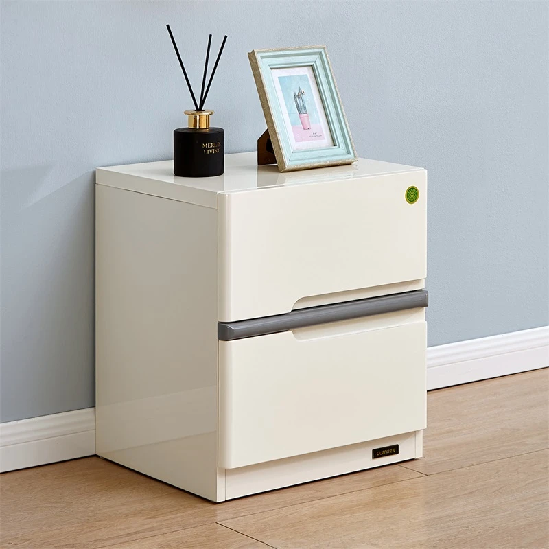 全友家居现代简约床头柜卧室家用可收纳双抽储物床头收纳柜小桌子