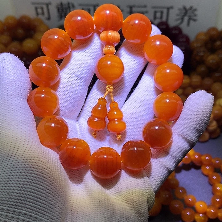 手串/手链松木（琥珀木）1.6 包浆高货