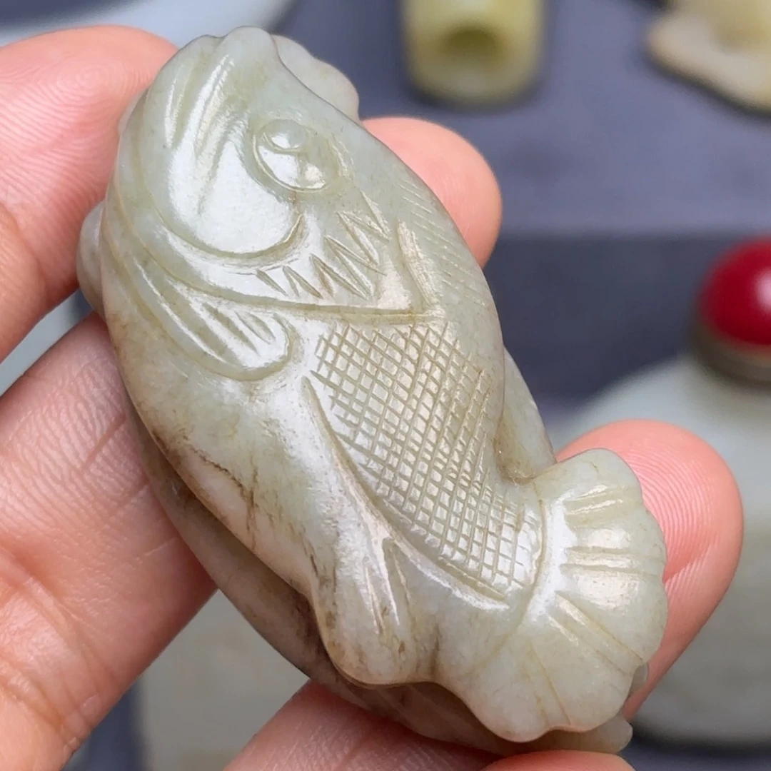 和田玉（糖玉）挂件未镶嵌