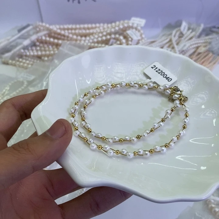 未镶嵌颈饰淡水珍珠