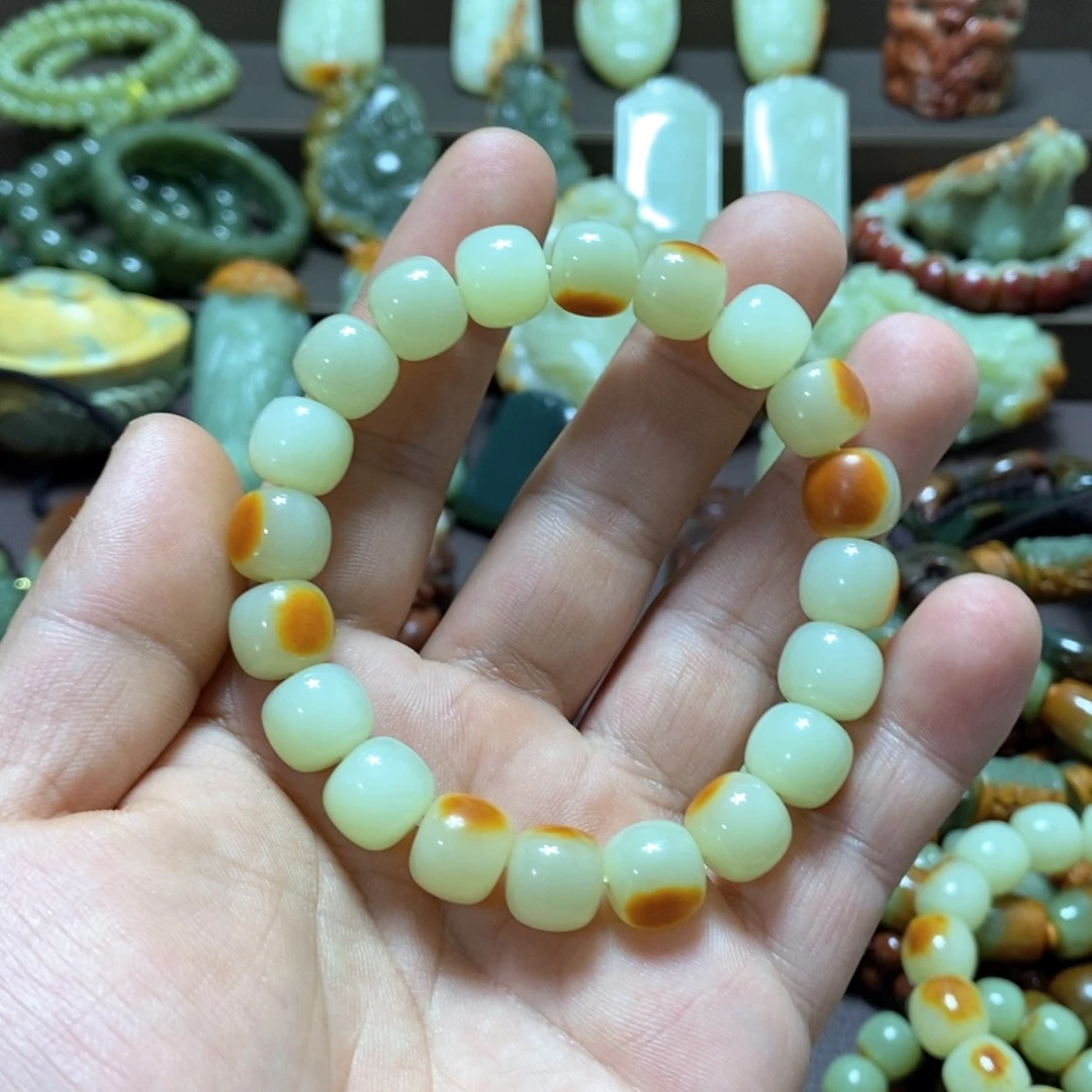 和田玉卡11未镶嵌蓝**海