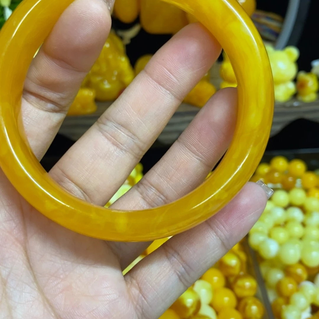 台***室老蜜飘花手镯 全品65口径