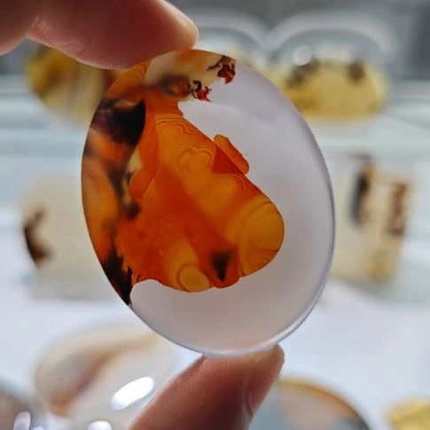 玛瑙/玉髓未镶嵌吊坠(不含链)73号