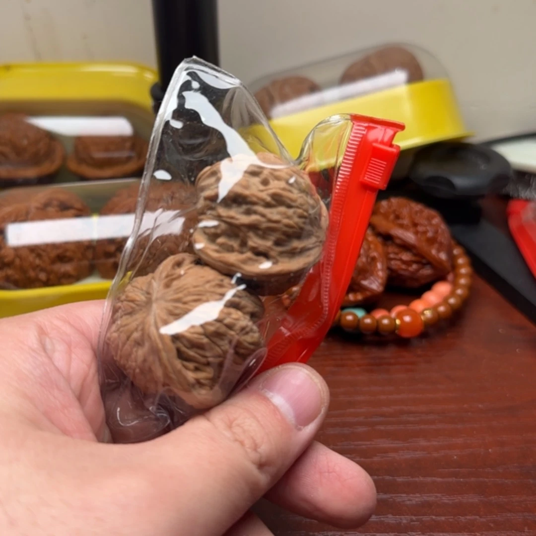 文玩核桃把件磨盘