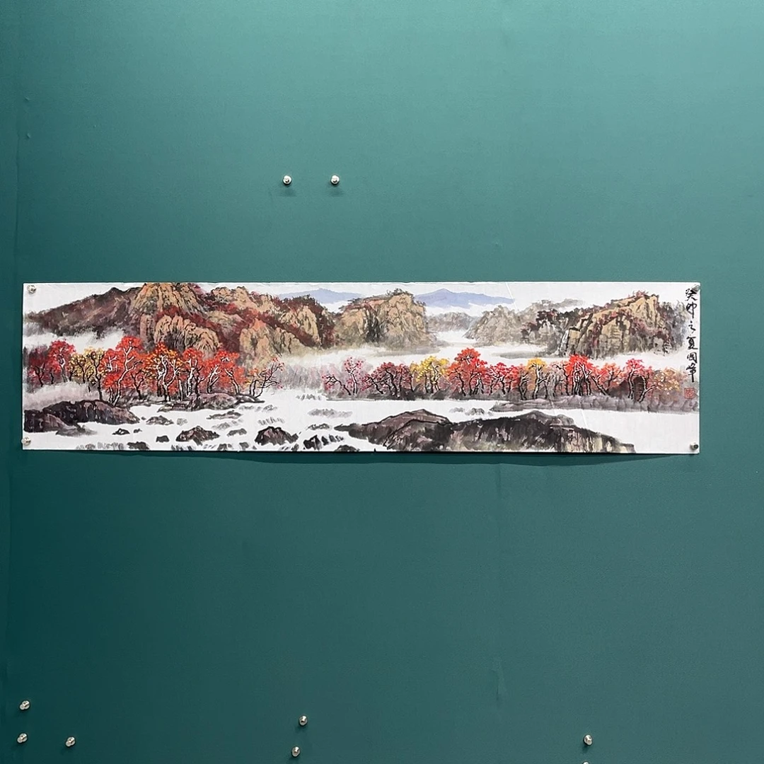 国画艺术家真人手绘