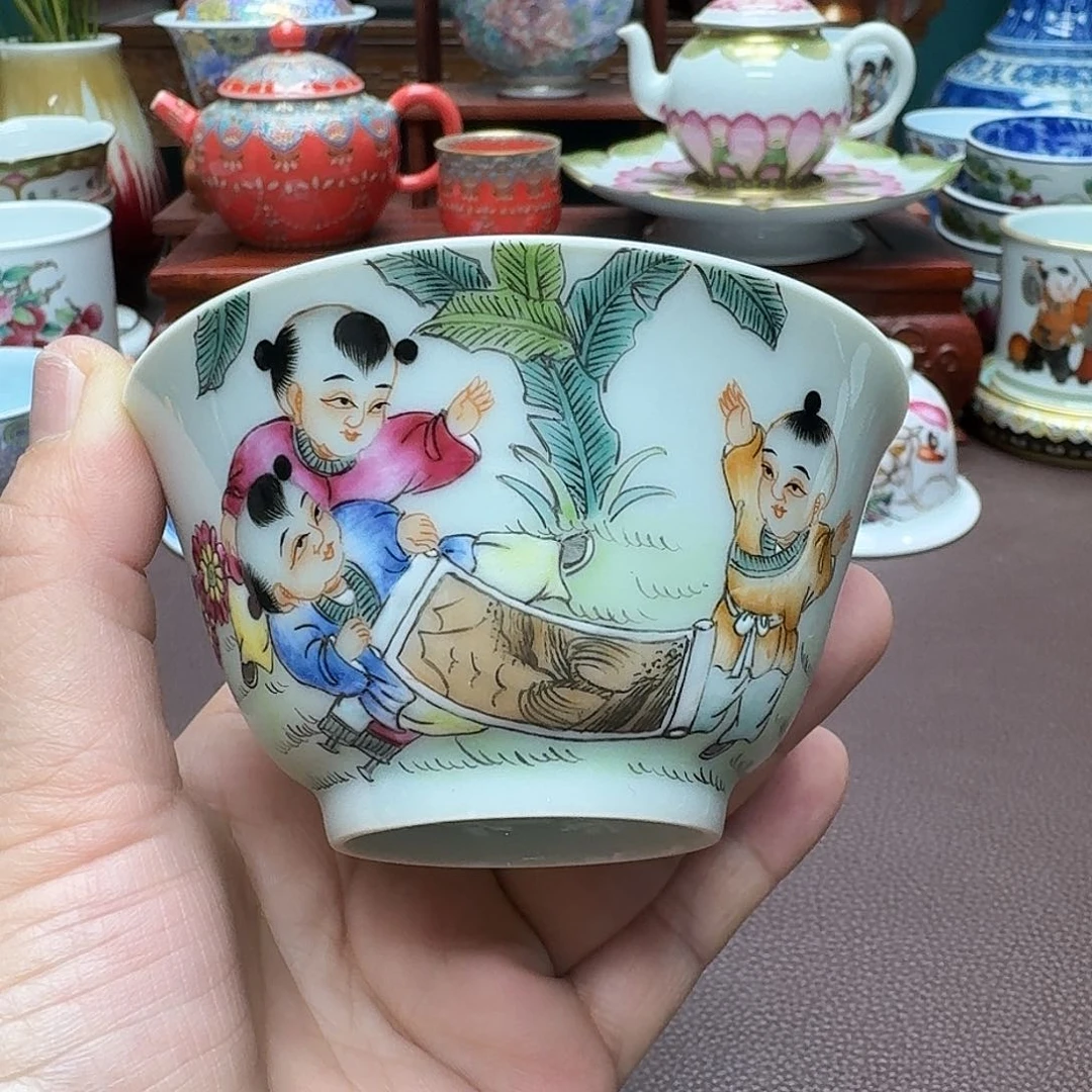 瓷片景德镇仿古手工制作精品展示