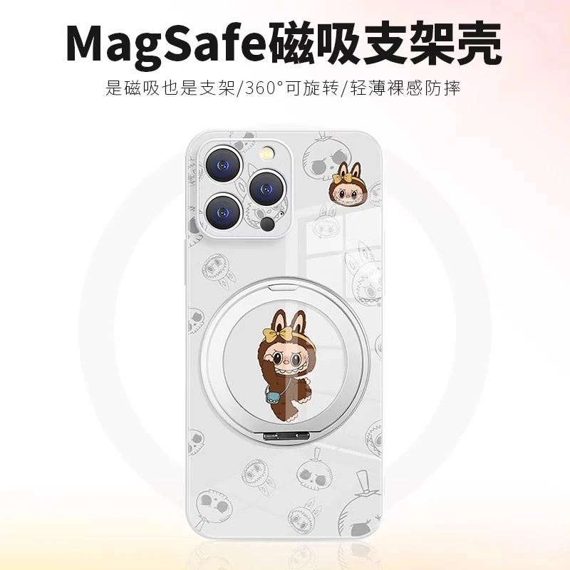 拉布布适用苹果16promax手机壳iPhone15新款Magsafe磁吸14plus13