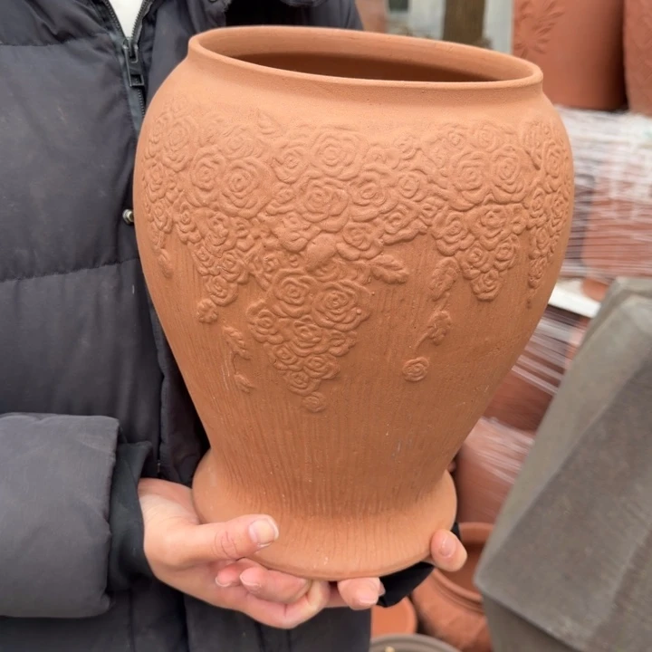 花盆紫砂口18高30