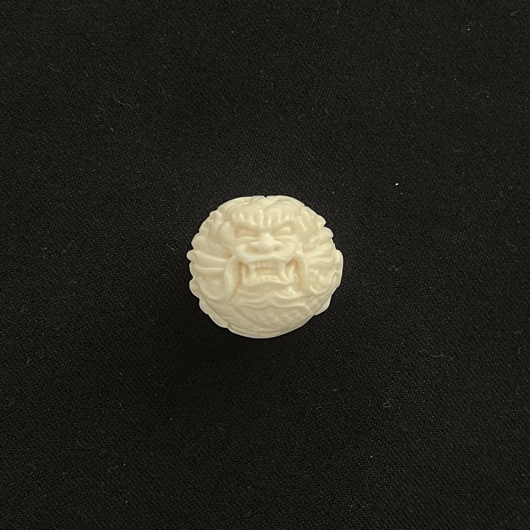 PK135 龙圆珠天地孔 只做天然猛犸牙