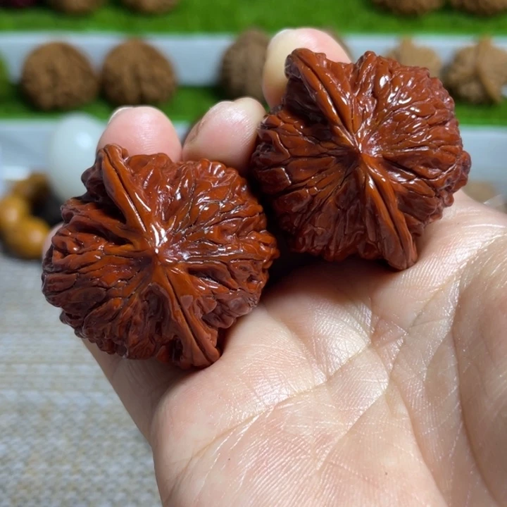 文玩核桃把件39磨盘