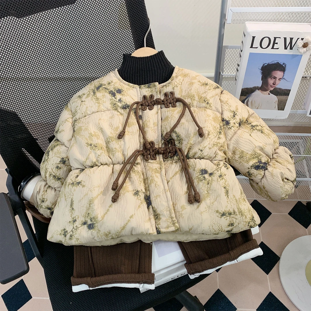 【米家原创】女童棉服冬季2025新款洋气儿童冬装外套国风加厚棉衣