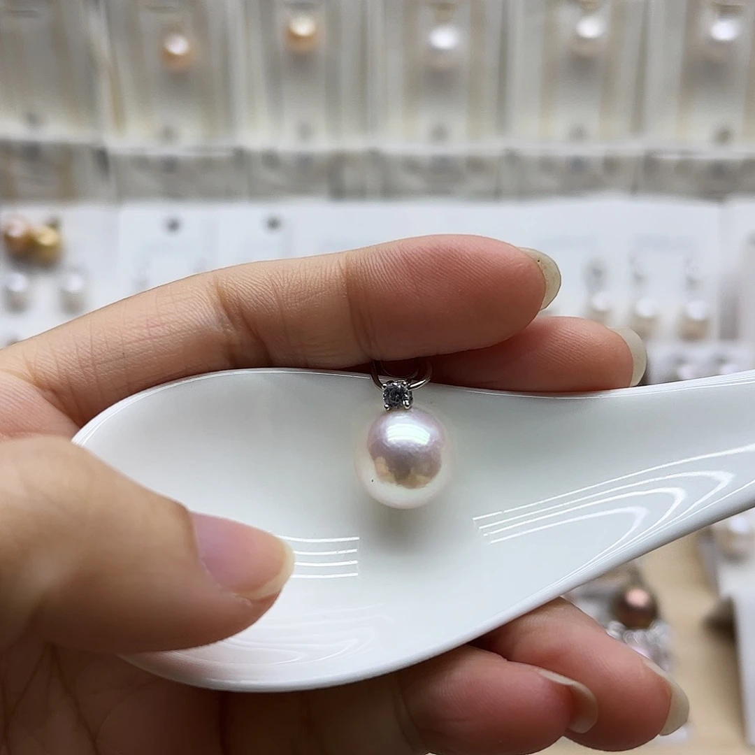 吊坠(赠链)银S925镶嵌淡水珍珠12.1