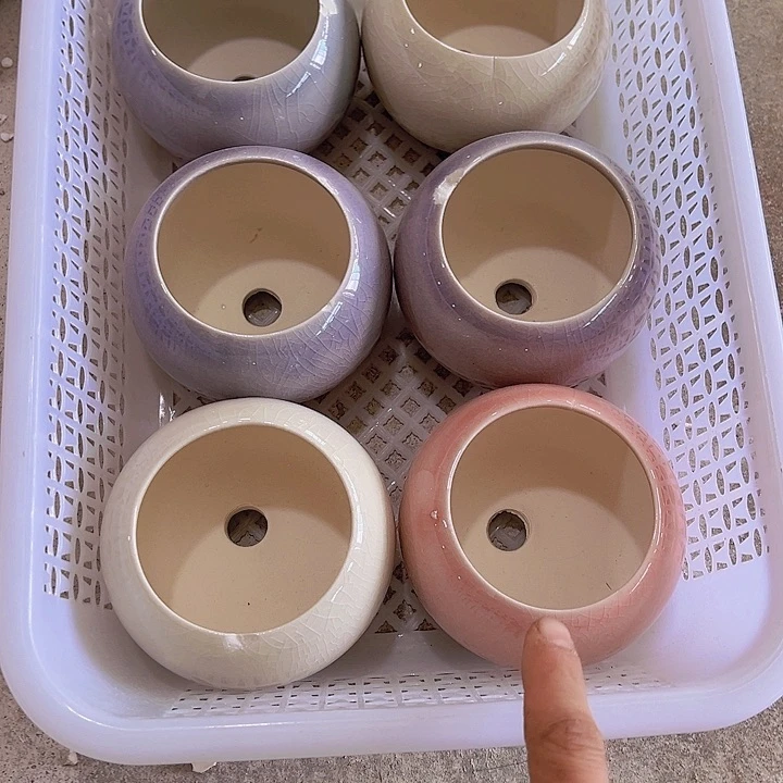 红陶陶瓷花盆当场满12包邮