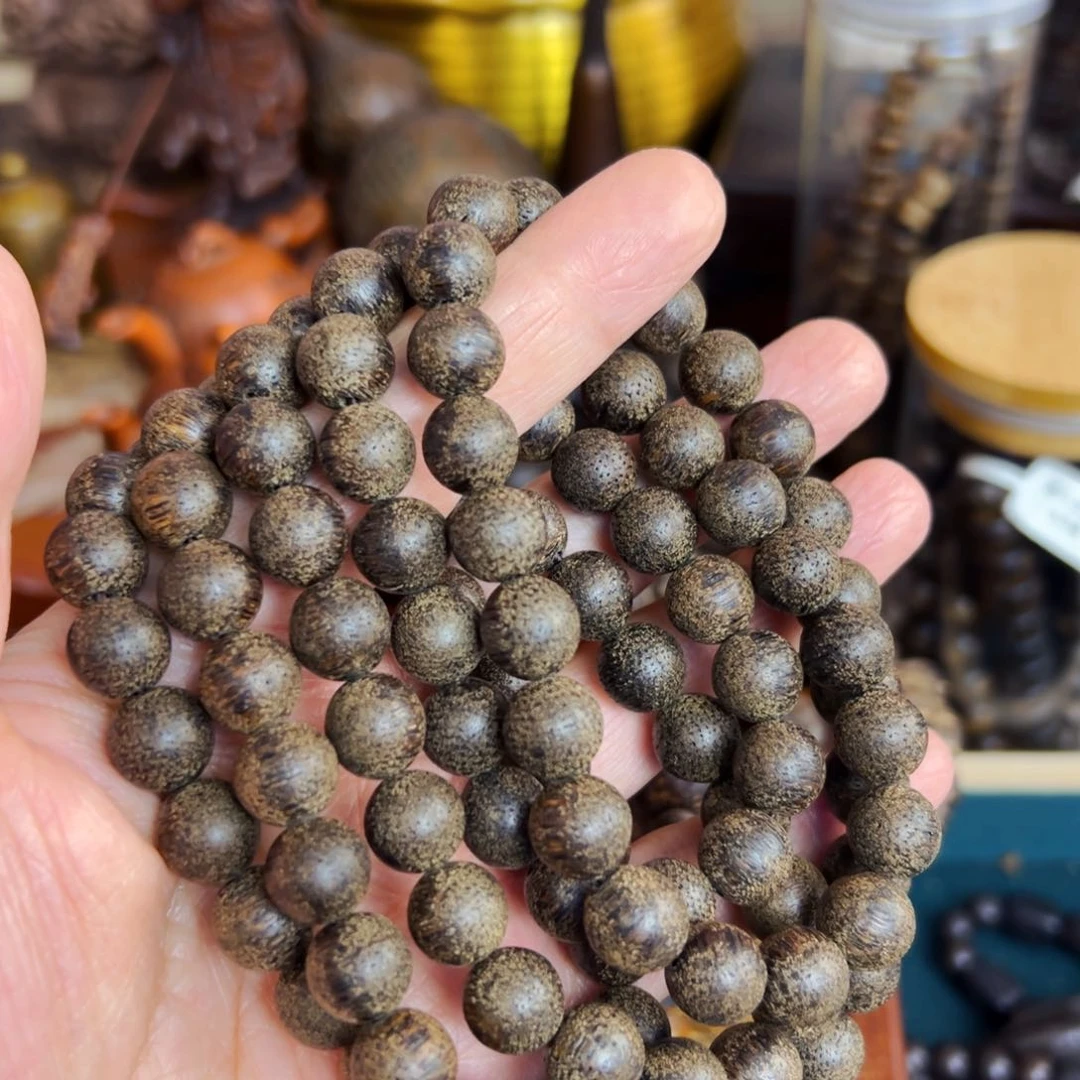 阴沉木精品高货文玩手串摆件把件