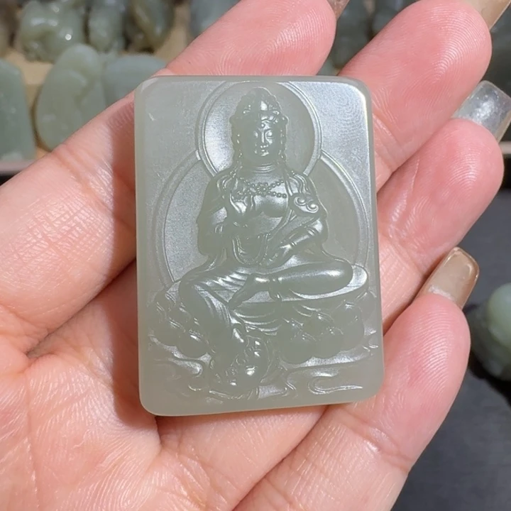 和田玉未镶嵌挂件