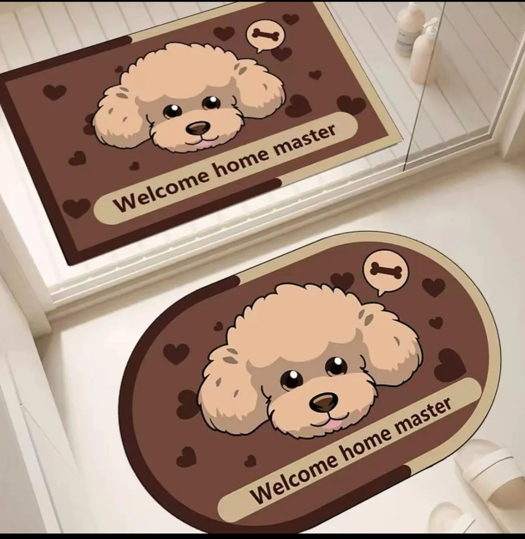 KX8212-8213【40×60cm两件套】硅藻泥浴室地垫防滑防油免洗耐脏