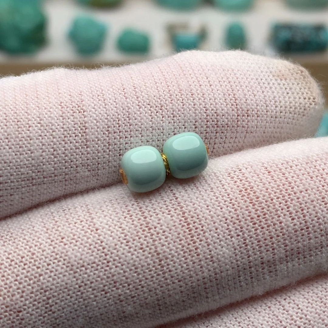 绿松石未镶嵌珠宝奇石5.7mm