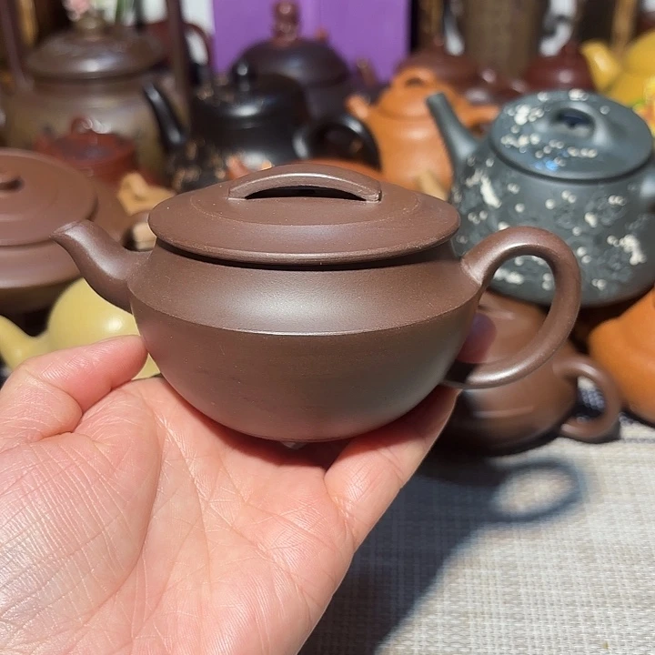 紫砂茶壶原矿宜兴紫砂手工痕迹