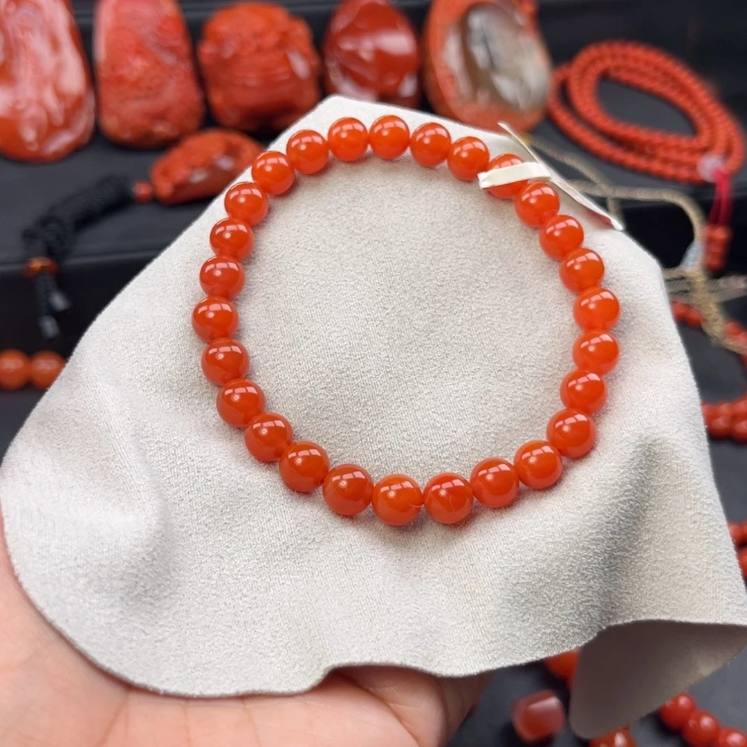 南红玛瑙未镶嵌颈饰