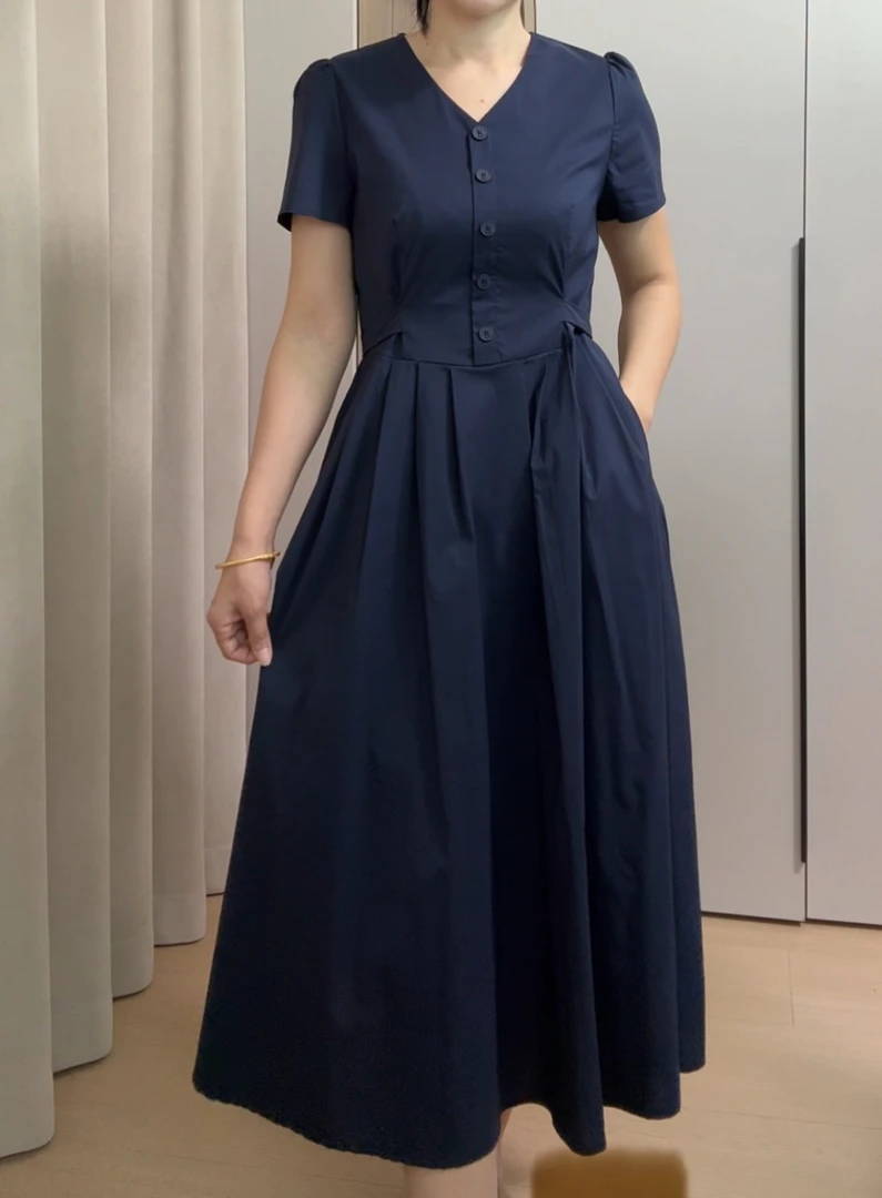 气质显瘦遮肉连衣裙百搭修身时尚连衣裙