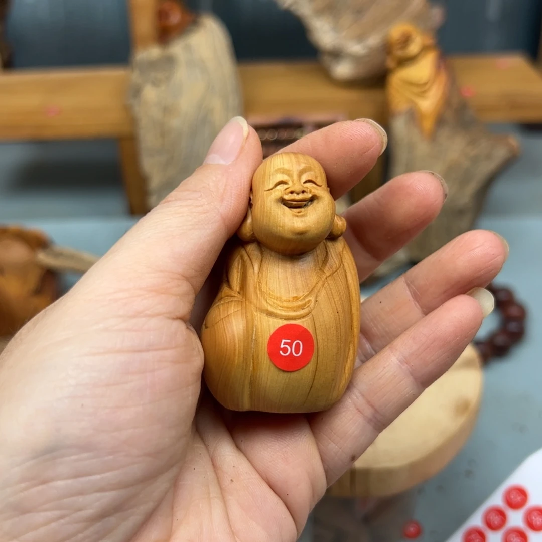 上***࿐木崖柏木摆件手把件