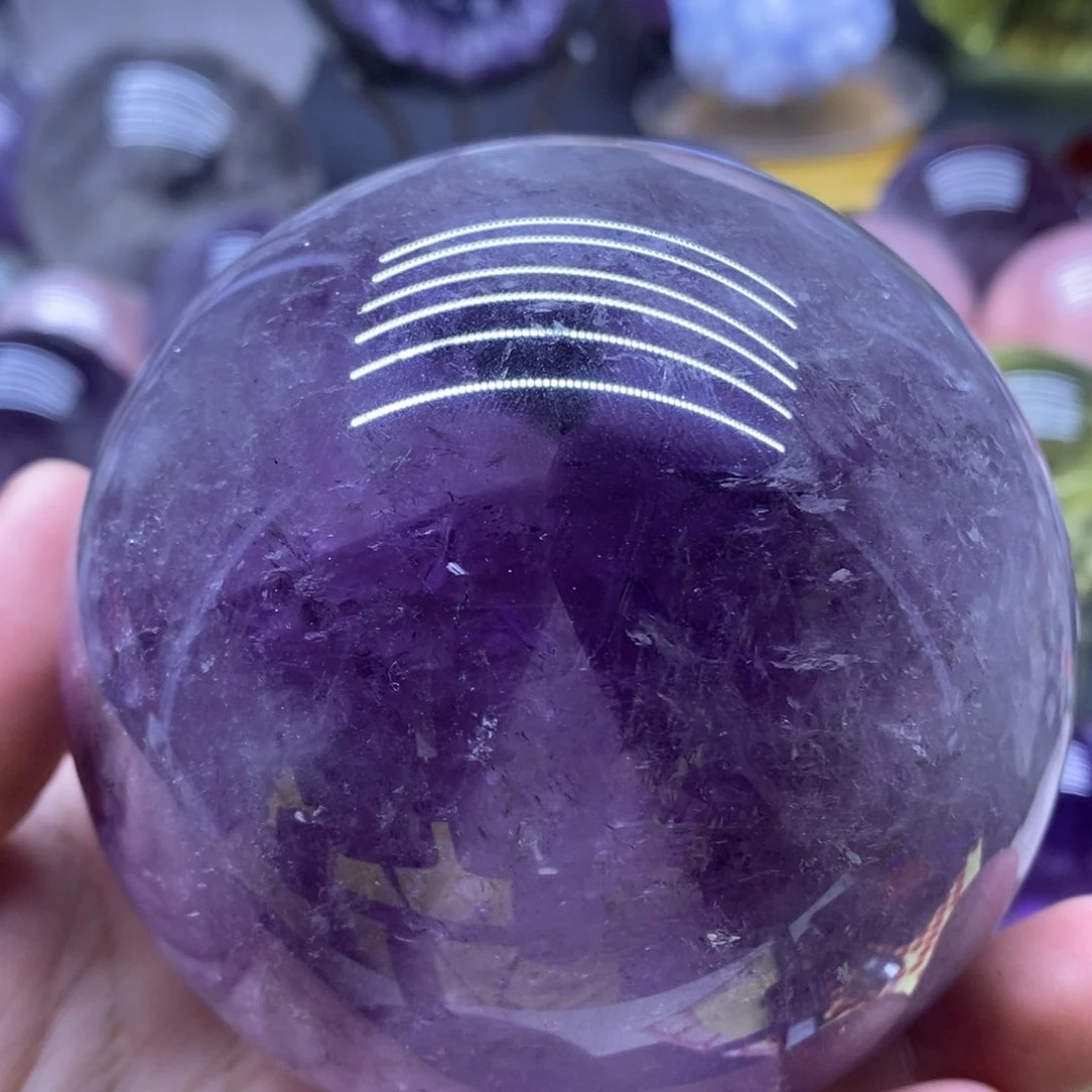 未镶嵌珠宝半成品水晶6163紫水晶