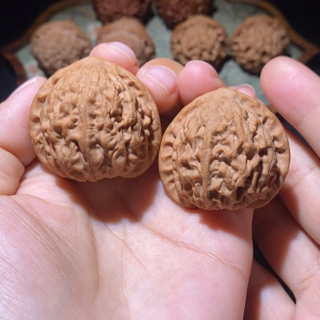 文玩核桃把件39金牛