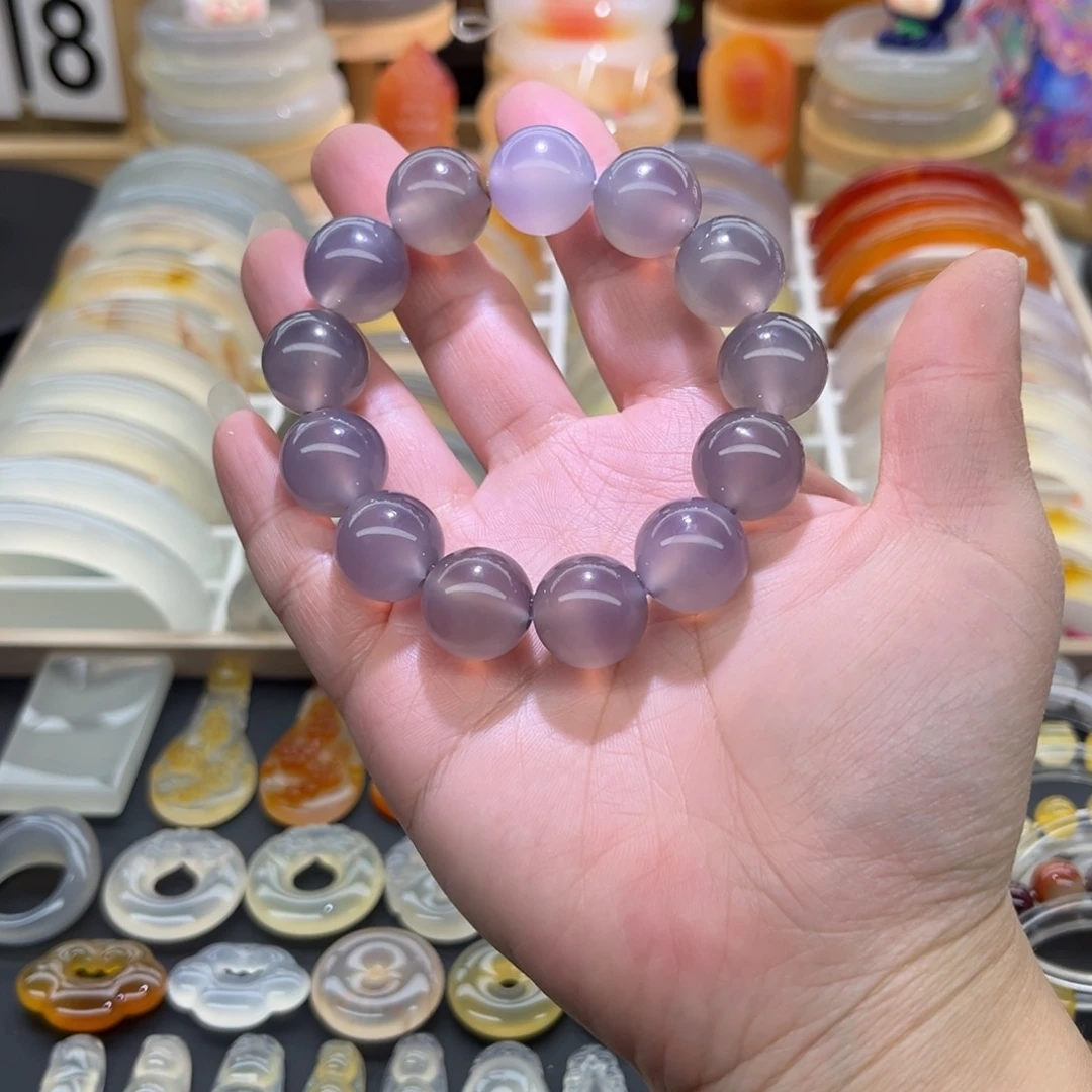 龙***里玛瑙/玉髓未镶嵌手链