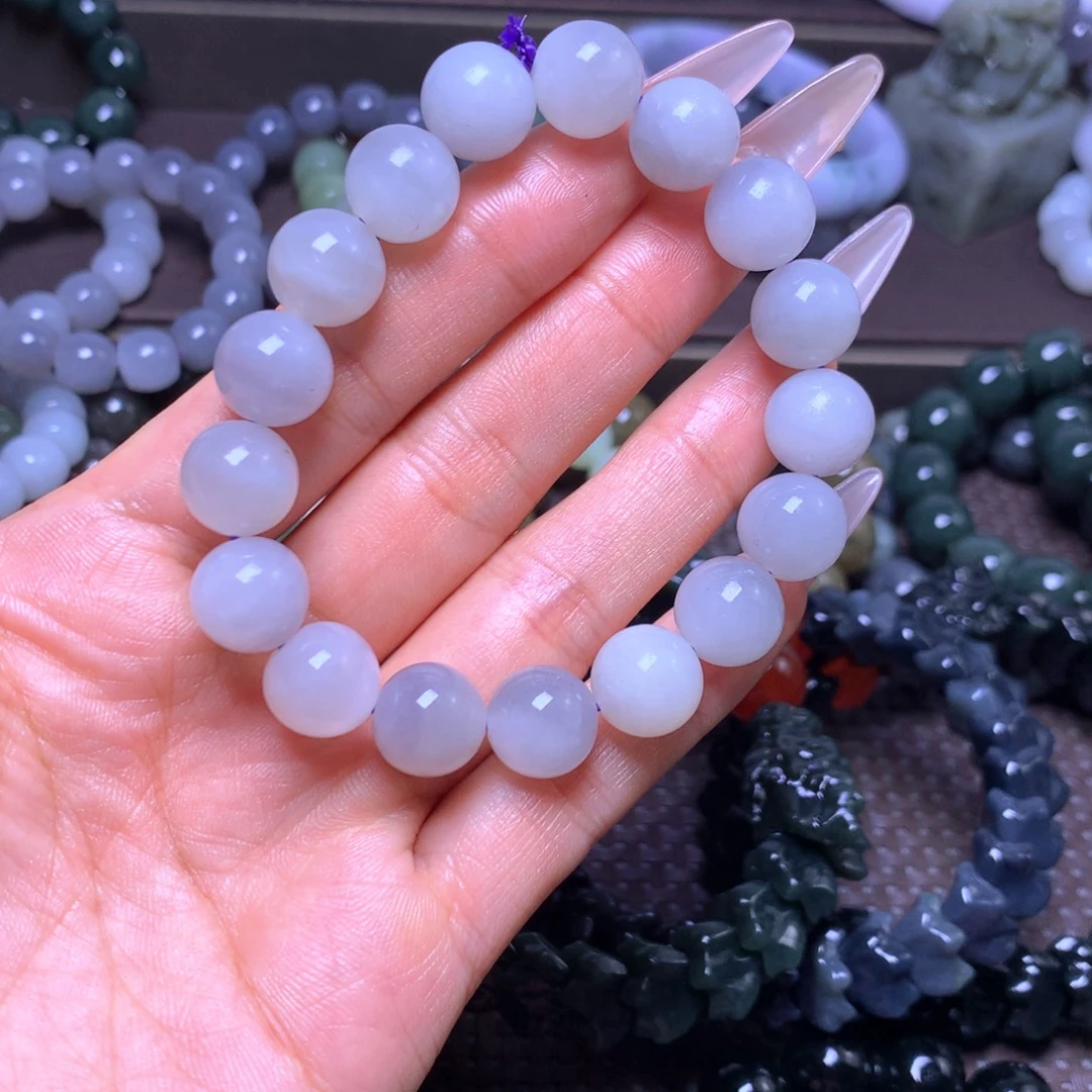 和田玉未镶嵌手串卡12