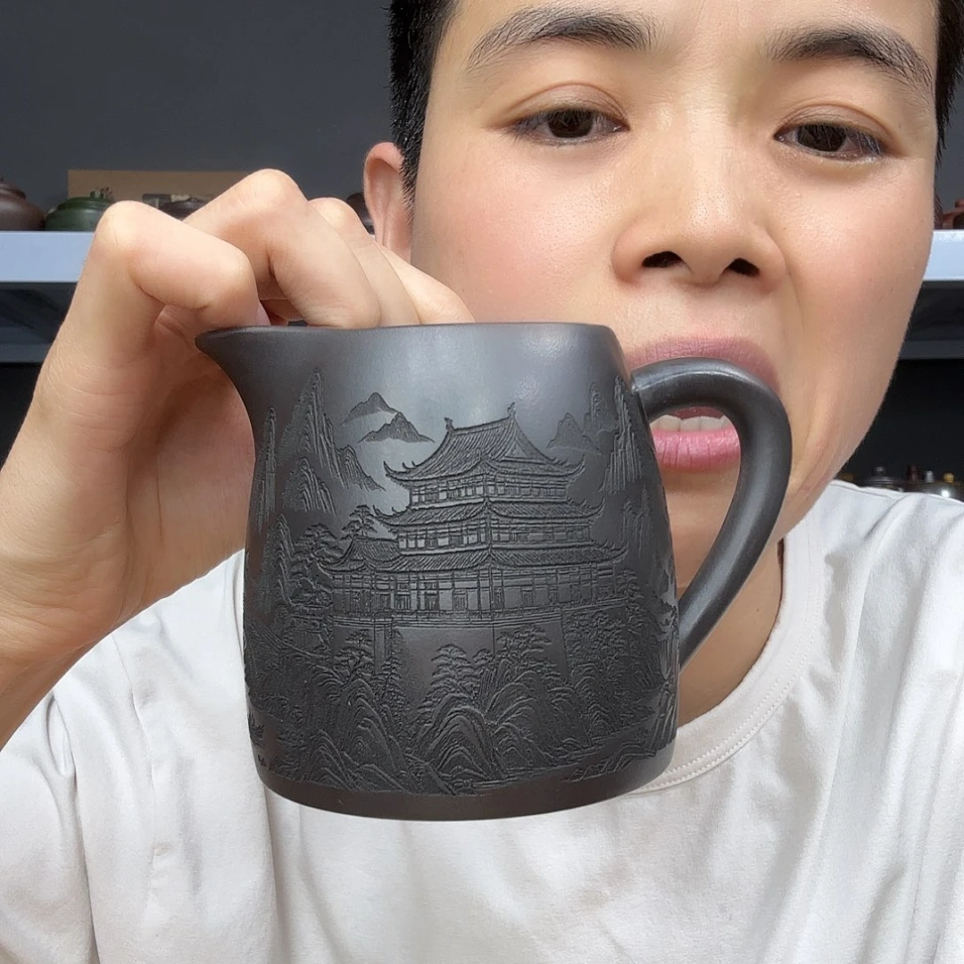 茶壶底槽青民间手艺人全手工制作