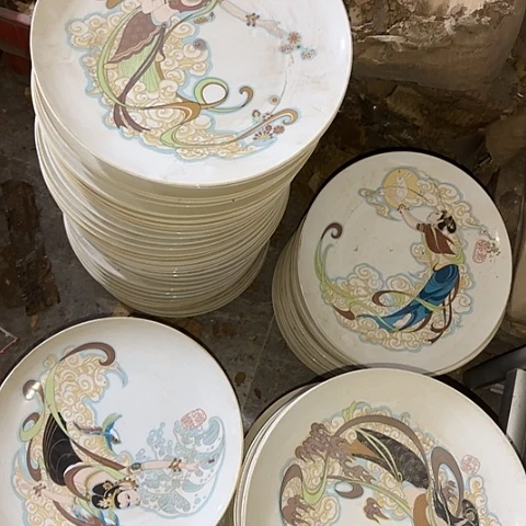 瓷片国营厂库存微瑕31厘米