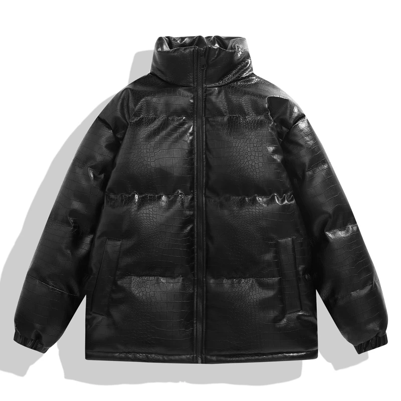 冬季皮棉衣立领保暖加厚男女同款休闲百搭棉服外套681