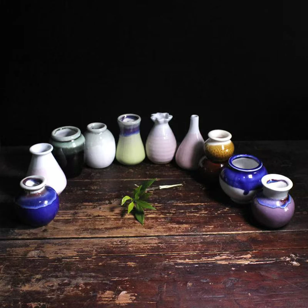 景德镇ins风创意北欧现代简约家居装饰品 小清新文艺陶瓷迷你花瓶