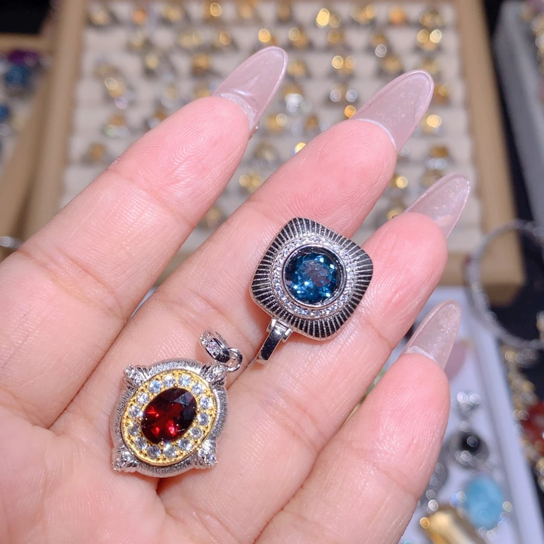 【闪购商品】水晶戒指银S925镶嵌?*?戒指