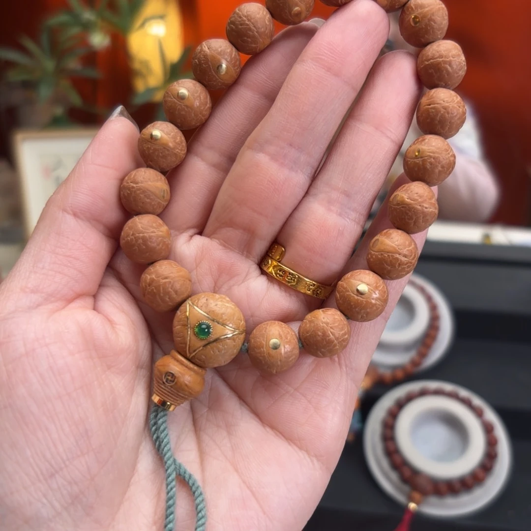 凤眼菩提手串12毫米铜单圈手串