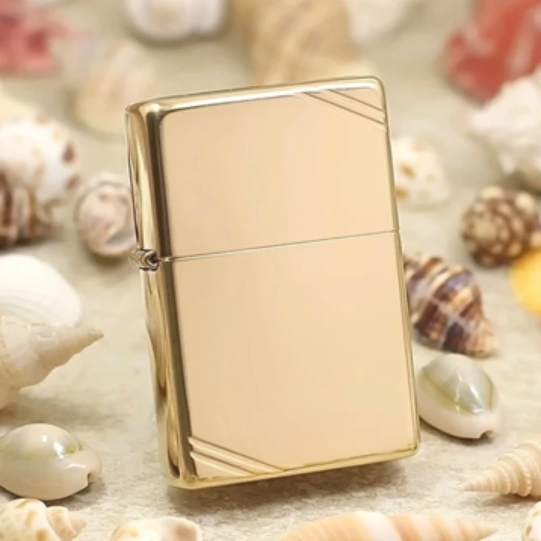 Zippo 打火机 1937古典复刻切角270黄铜镜面 MBJ1