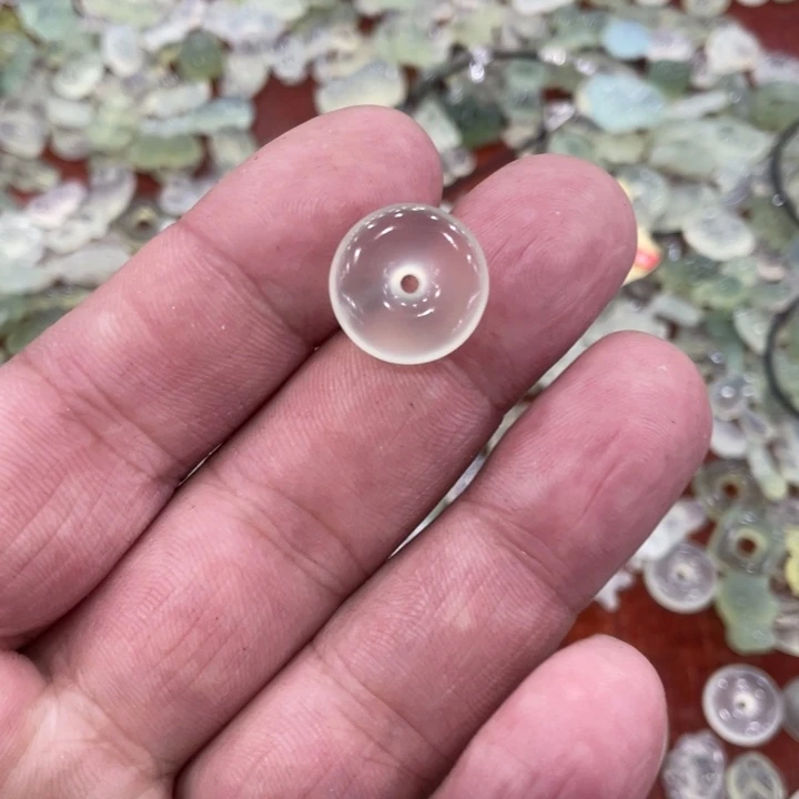 蛇纹石玉合金颈饰